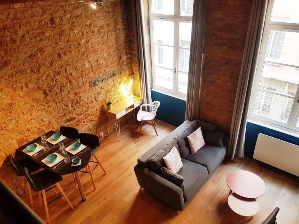 Charmant Appartement Style Canut Pentes Croix Rousse ลียง ภายนอก รูปภาพ