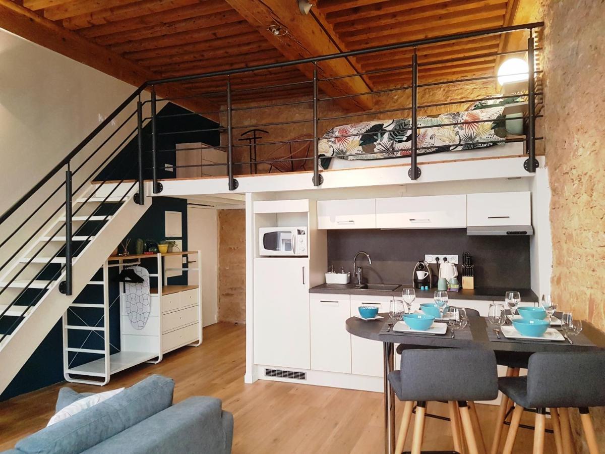 Charmant Appartement Style Canut Pentes Croix Rousse ลียง ภายนอก รูปภาพ